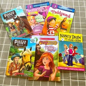Kids Toys Barbie Nancy Drew Silver Pony Ranch Lot of 9 Kids Books